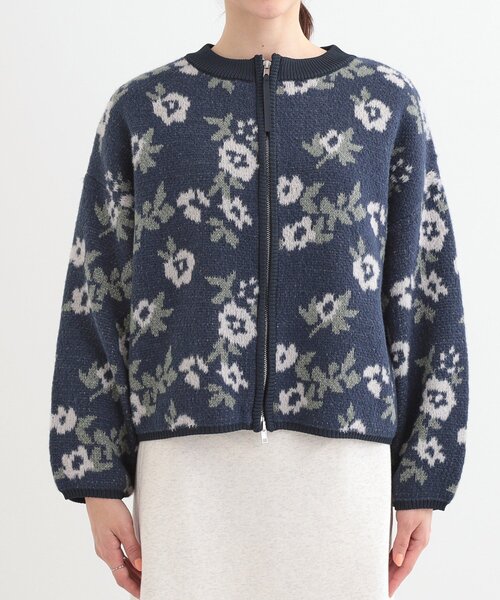 Cutie Blonde（キューティーブロンド）の「選べる3柄 ダブルZIPカーディガン（カーディガン/ボレロ・レディース・ネイビー系5/ライトイエロー系5/ブラック系4/ホワイト系4・00）」の21枚目の写真