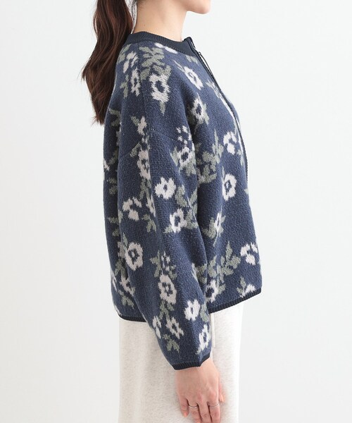 Cutie Blonde（キューティーブロンド）の「選べる3柄 ダブルZIPカーディガン（カーディガン/ボレロ・レディース・ネイビー系5/ライトイエロー系5/ブラック系4/ホワイト系4・00）」の22枚目の写真