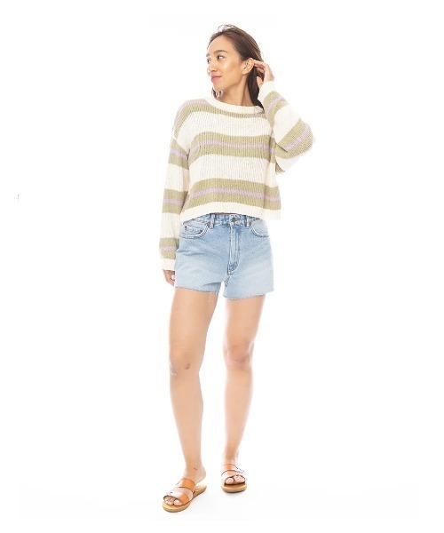 BILLABONG(ビラボン)の「BILLABONG レディース HIGH TIDES DNM SHRT デニムパンツ 【2025年春夏モデル】/ビラボンカットオフデニムショートパンツ(デニムパンツ・レディース・ライトインディゴブルー/ブルー系その他/オレンジ系その他・24inch/25inch)」の4枚目の写真