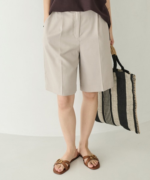 LAVEANGE(ラビアンジェ)の「【好機能シリーズ】接触冷感/UVカット/ショートパンツ(その他パンツ・レディース・ブラック/ブラウン/ベージュ・M/LL/3L/4L)」の6枚目の写真