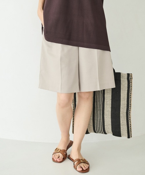 LAVEANGE(ラビアンジェ)の「【好機能シリーズ】接触冷感/UVカット/ショートパンツ(その他パンツ・レディース・ブラック/ブラウン/ベージュ・M/LL/3L/4L)」の5枚目の写真