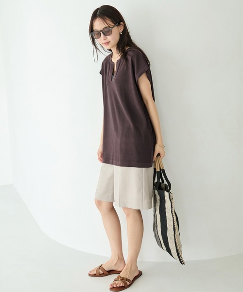 LAVEANGE(ラビアンジェ)の「【好機能シリーズ】接触冷感/UVカット/ショートパンツ(その他パンツ・レディース・ブラック/ブラウン/ベージュ・M/LL/3L/4L)」の10枚目の写真