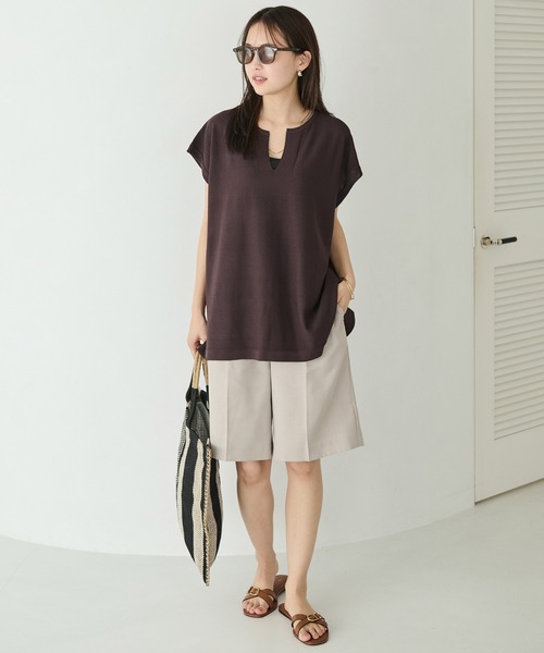 LAVEANGE(ラビアンジェ)の「【好機能シリーズ】接触冷感/UVカット/ショートパンツ(その他パンツ・レディース・ブラック/ブラウン/ベージュ・M/LL/3L/4L)」の11枚目の写真