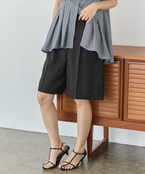 LAVEANGE(ラビアンジェ)の「【好機能シリーズ】接触冷感/UVカット/ショートパンツ(その他パンツ・レディース・ブラック/ブラウン/ベージュ・M/LL/3L/4L)」の15枚目の写真