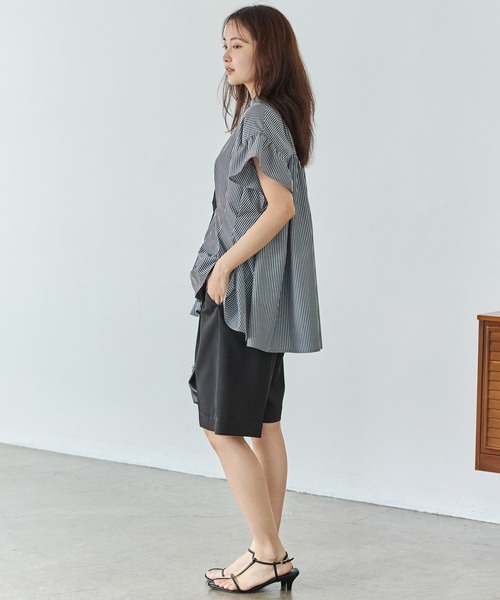 LAVEANGE(ラビアンジェ)の「【好機能シリーズ】接触冷感/UVカット/ショートパンツ(その他パンツ・レディース・ブラック/ブラウン/ベージュ・M/LL/3L/4L)」の21枚目の写真