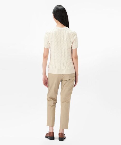 tommy jeans（トミー ジーンズ）の「ケーブルショートスリーブクルーネックセーター（ニット/セーター・レディース・ライトブルー/ネイビー/グレー/ブルー/ライトグリーン・MEDIUM/X-SMALL/XX-SMALL/SMALL）」の8枚目の写真