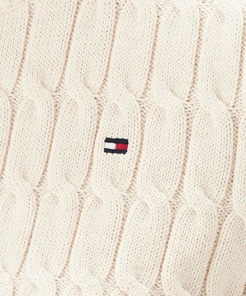 tommy jeans（トミー ジーンズ）の「ケーブルショートスリーブクルーネックセーター（ニット/セーター・レディース・ライトブルー/ネイビー/グレー/ブルー/ライトグリーン・MEDIUM/X-SMALL/XX-SMALL/SMALL）」の10枚目の写真