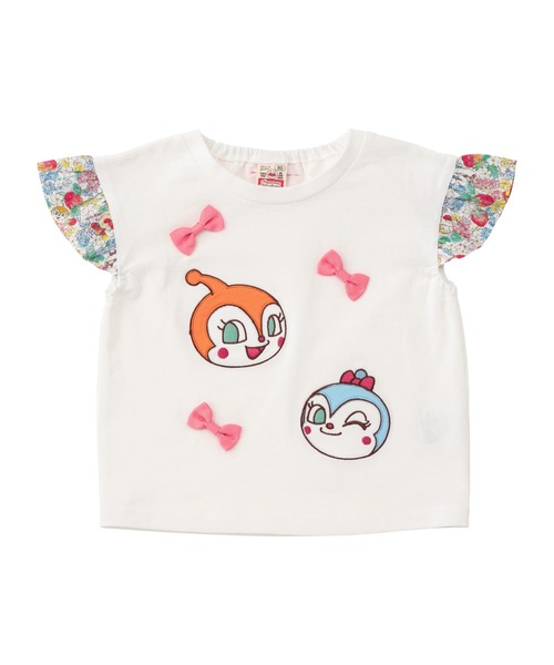 ANPANMAN KIDS COLLECTION(アンパンマンキッズコレクション)の「いちご総柄袖フリルリボンTシャツ(Tシャツ/カットソー・キッズ・オフホワイト/ピンク・90cm/100cm/110cm/120cm)」の6枚目の写真
