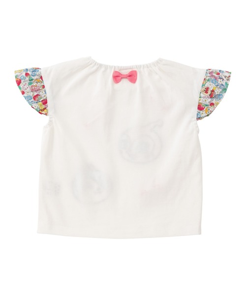 ANPANMAN KIDS COLLECTION(アンパンマンキッズコレクション)の「いちご総柄袖フリルリボンTシャツ(Tシャツ/カットソー・キッズ・オフホワイト/ピンク・90cm/100cm/110cm/120cm)」の7枚目の写真