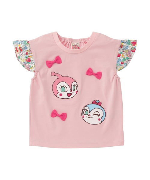 ANPANMAN KIDS COLLECTION(アンパンマンキッズコレクション)の「いちご総柄袖フリルリボンTシャツ(Tシャツ/カットソー・キッズ・オフホワイト/ピンク・90cm/100cm/110cm/120cm)」の8枚目の写真