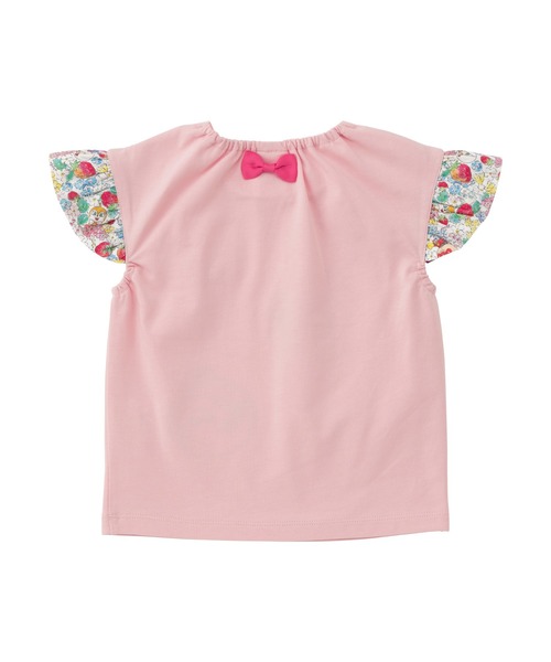 ANPANMAN KIDS COLLECTION(アンパンマンキッズコレクション)の「いちご総柄袖フリルリボンTシャツ(Tシャツ/カットソー・キッズ・オフホワイト/ピンク・90cm/100cm/110cm/120cm)」の9枚目の写真
