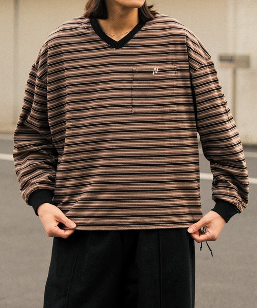 別注Multi Border Polo 80's TOPLINE BY TELCO ''RIDGEFIELD'' 袖ワッペン 襟付き バー