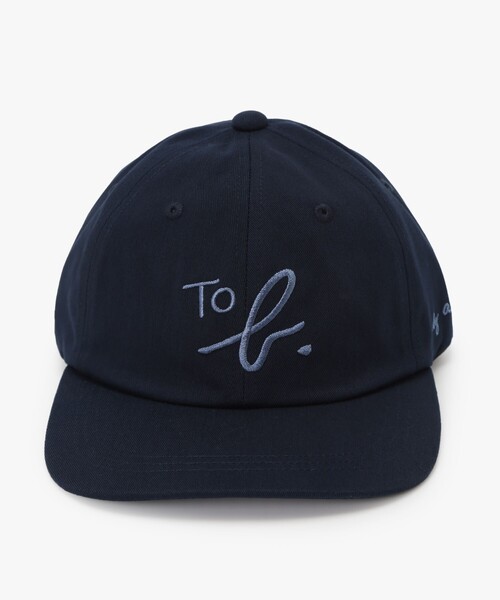 To b. by agnes b.（トゥービーバイアニエスベー）の「"To b." ビッグロゴ 刺繍 キャップ（キャップ・レディース・ネイビー・FREE）」の3枚目の写真