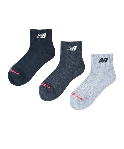 NEW BALANCE（ニューバランス）の「ジュニア3Pソックスショートレングス（ソックス/靴下・キッズ・ブラック/その他・X-SMALL/SMALL）」の2枚目の写真