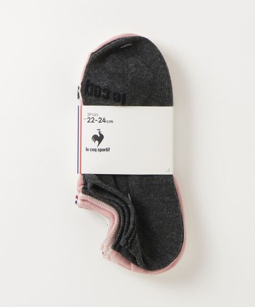 le coq sportif（ルコックスポルティフ）の「3Pソックス(スニーカー丈)【返品不可商品】（ソックス/靴下・メンズ・ホワイト×ピンク/ホワイト系その他4・22-24/25-27）」の18枚目の写真