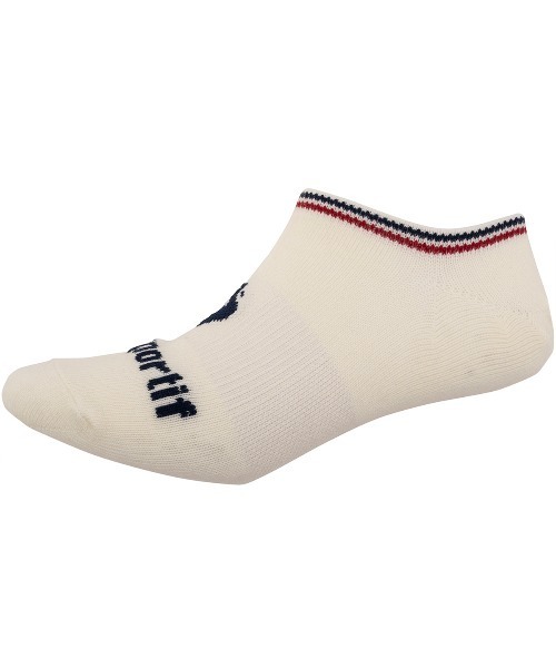 le coq sportif（ルコックスポルティフ）の「3Pソックス(スニーカー丈)【返品不可商品】（ソックス/靴下・メンズ・ホワイト×ピンク/ホワイト系その他4・22-24/25-27）」の7枚目の写真