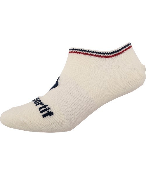 le coq sportif（ルコックスポルティフ）の「3Pソックス(スニーカー丈)【返品不可商品】（ソックス/靴下・メンズ・ホワイト×ピンク/ホワイト系その他4・22-24/25-27）」の11枚目の写真