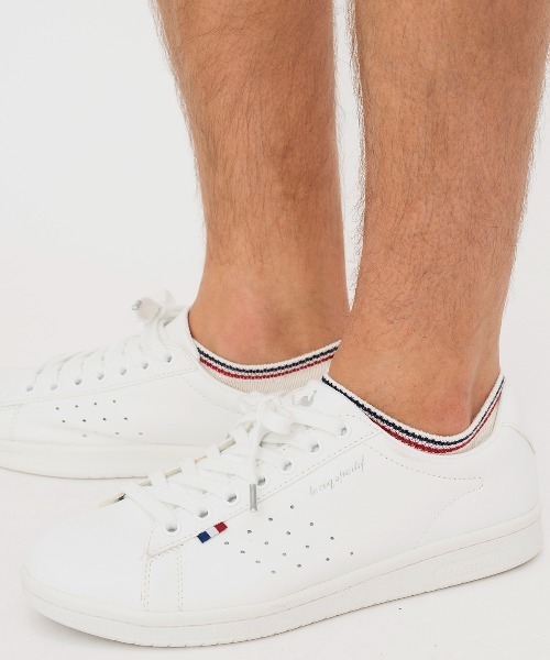 le coq sportif（ルコックスポルティフ）の「3Pソックス(スニーカー丈)【返品不可商品】（ソックス/靴下・メンズ・ホワイト×ピンク/ホワイト系その他4・22-24/25-27）」の17枚目の写真