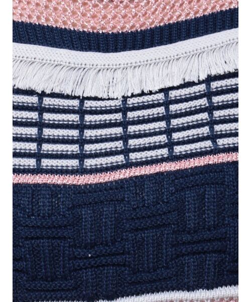 MURUA（ムルーア）の「クロシェフリンジニット（タンクトップ・レディース・ピンク/ブルー/グレー/ブラック・FREE）」の21枚目の写真