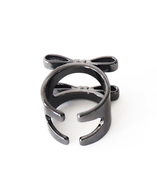 Casselini（キャセリーニ）の「Casselini(キャセリーニ)ダブルリボンリング（リング・レディース・シルバー/ブラック・13号）」の14枚目の写真