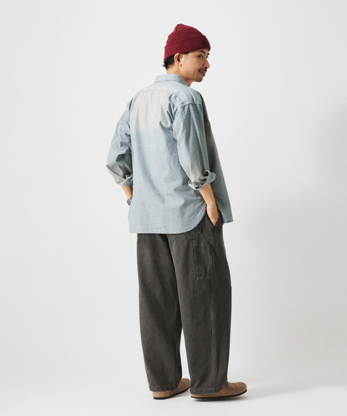 JOURNAL STANDARD relume（ジャーナルスタンダード　レリューム）の「デニム＆ヒッコリー ”レイジー” ペインターパンツ（デニムパンツ・メンズ・アイボリー/ブラックミックス/ダークブルー/コバルトブルー・LARGE/SMALL/MEDIUM）」の11枚目の写真