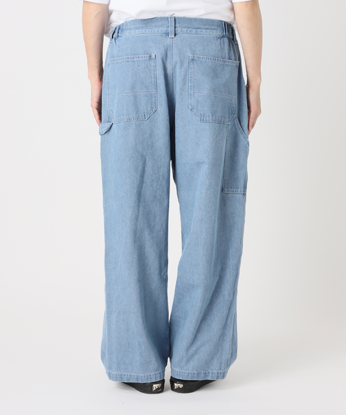 JOURNAL STANDARD relume（ジャーナルスタンダード　レリューム）の「デニム＆ヒッコリー ”レイジー” ペインターパンツ（デニムパンツ・メンズ・アイボリー/ブラックミックス/ダークブルー/コバルトブルー・LARGE/SMALL/MEDIUM）」の15枚目の写真