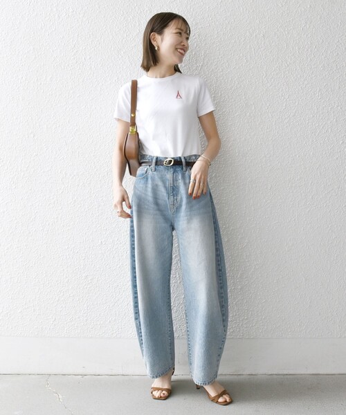 SHIPS any別注】PETIT BATEAU: ロゴ プリント コンパクト TEE