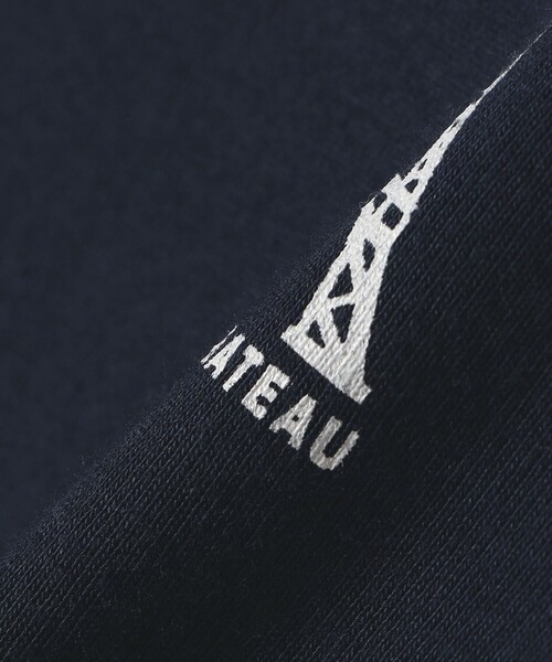 PETIT BATEAU（プチバトー）の「【SHIPS any別注】PETIT BATEAU: ロゴ プリント コンパクト TEE 25SS（Tシャツ/カットソー・レディース・ホワイト/ネイビー・ONE SIZE）」の22枚目の写真