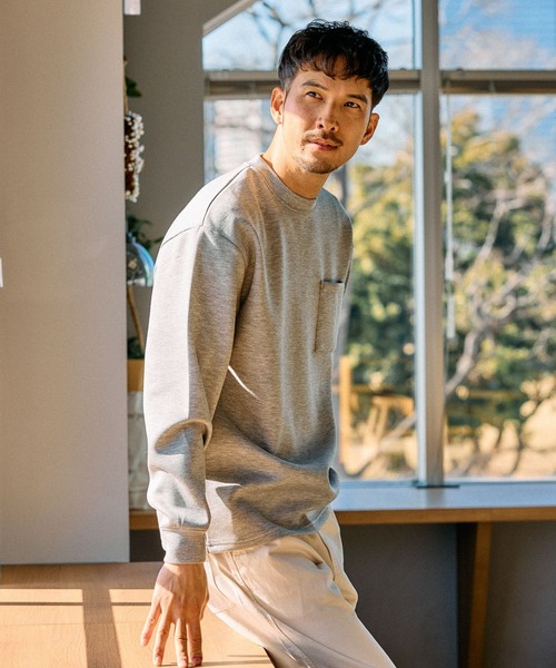 FOUND GOOD(ファウンドグッド)の「ダンボールプルオーバー(その他トップス・メンズ・ネイビー/ホワイト系1/グレー系5・S/M/L/XL)」の7枚目の写真