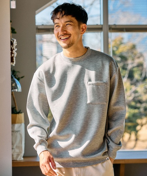 FOUND GOOD(ファウンドグッド)の「ダンボールプルオーバー(その他トップス・メンズ・ネイビー/ホワイト系1/グレー系5・S/M/L/XL)」の8枚目の写真