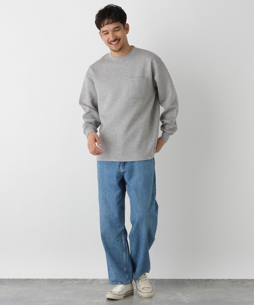 FOUND GOOD(ファウンドグッド)の「ダンボールプルオーバー(その他トップス・メンズ・ネイビー/ホワイト系1/グレー系5・S/M/L/XL)」の15枚目の写真