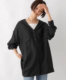 VネックBIGシャツチュニック　318593