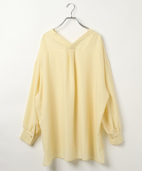 セール】VネックBIGシャツチュニック 318593（チュニック