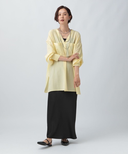 セール】VネックBIGシャツチュニック 318593（チュニック