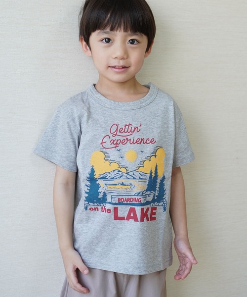 SKAPE(エスケープ)の「プチプリTシャツ(Tシャツ/カットソー・キッズ・パープル/ベージュ/グリーン/ホワイト/グレー/アイボリー/ブラック・90cm/100cm/110cm/120cm/130cm/80cm)」の4枚目の写真