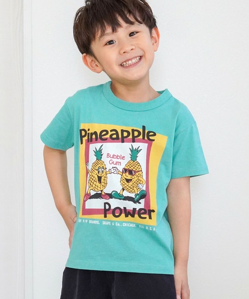 SKAPE(エスケープ)の「プチプリTシャツ(Tシャツ/カットソー・キッズ・パープル/ベージュ/グリーン/ホワイト/グレー/アイボリー/ブラック・90cm/100cm/110cm/120cm/130cm/80cm)」の6枚目の写真