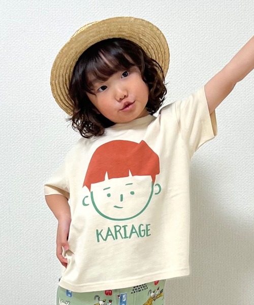SKAPE(エスケープ)の「プチプリTシャツ(Tシャツ/カットソー・キッズ・パープル/ベージュ/グリーン/ホワイト/グレー/アイボリー/ブラック・90cm/100cm/110cm/120cm/130cm/80cm)」の2枚目の写真