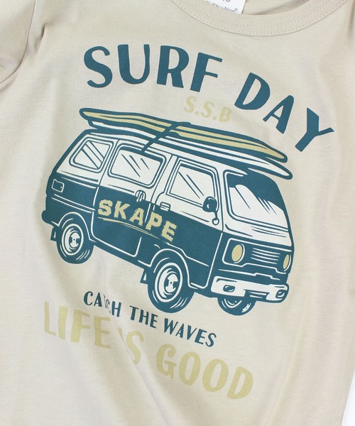 SKAPE(エスケープ)の「プチプリTシャツ(Tシャツ/カットソー・キッズ・パープル/ベージュ/グリーン/ホワイト/グレー/アイボリー/ブラック・90cm/100cm/110cm/120cm/130cm/80cm)」の13枚目の写真