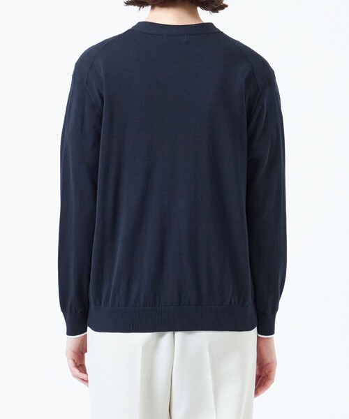 MACKINTOSH PHILOSOPHY（ﾏｯｷﾝﾄｯｼｭ ﾌｨﾛｿﾌｨｰ）の「トリミングカラーVネックカーディガン（カーディガン/ボレロ・レディース・グレー系その他/ブラック/ライトブルー/レッド/ダークネイビー・38）」の19枚目の写真