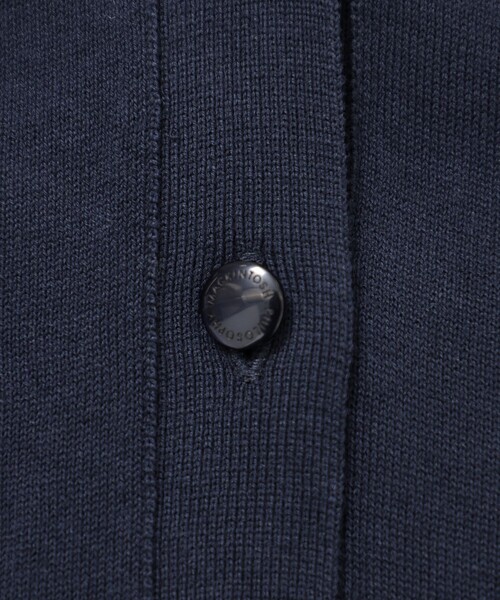 MACKINTOSH PHILOSOPHY（ﾏｯｷﾝﾄｯｼｭ ﾌｨﾛｿﾌｨｰ）の「トリミングカラーVネックカーディガン（カーディガン/ボレロ・レディース・グレー系その他/ブラック/ライトブルー/レッド/ダークネイビー・38）」の6枚目の写真