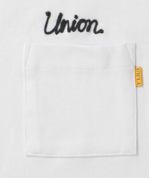 UNION（UNION TOKYO）（ユニオン）の「UNION TOKYO UNION STITCHED POCHE S/S TEE ユニオントーキョー ヘビーウェイト 【日本限定】（Tシャツ/カットソー・メンズ・グレー系その他/ブラック/ホワイト・LARGE/MEDIUM/SMALL/X-LARGE）」の17枚目の写真