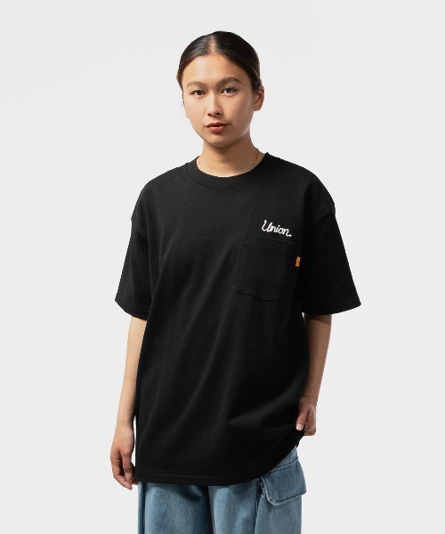UNION（UNION TOKYO）（ユニオン）の「UNION TOKYO UNION STITCHED POCHE S/S TEE ユニオントーキョー ヘビーウェイト 【日本限定】（Tシャツ/カットソー・メンズ・グレー系その他/ブラック/ホワイト・LARGE/MEDIUM/SMALL/X-LARGE）」の14枚目の写真