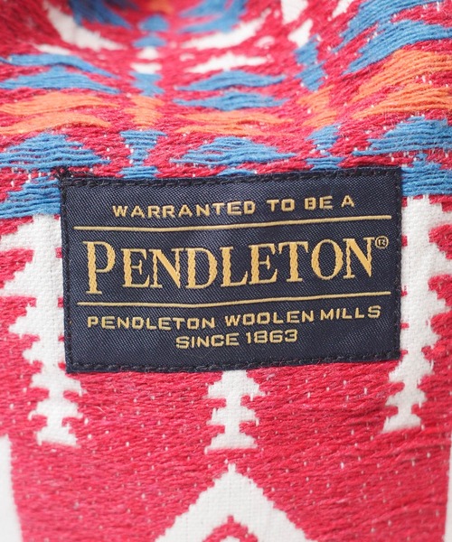 PENDLETON（ペンドルトン）の「【PE2】【PENDLETON/ペンドルトン】JAQUARD DRAW POUCH ジャガード ドロー ポーチ（ショルダーバッグ・レディース・レッド/チャコールグレー・FREE）」の14枚目の写真