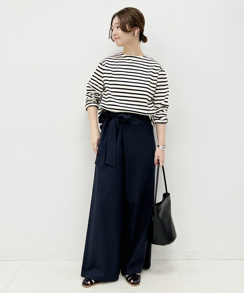 ORCIVAL(オーシバル)の「ORCIVAL/オーシバル クルーネックプルオーバー #B259(Tシャツ/カットソー・レディース・サックスブルー/レッド/ネイビー・FREE)」の4枚目の写真