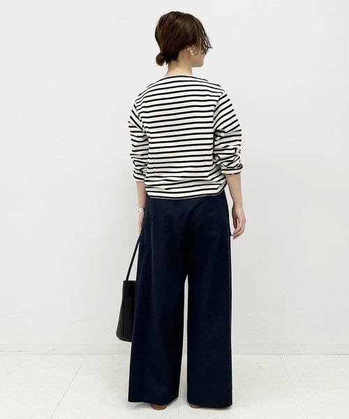 ORCIVAL(オーシバル)の「ORCIVAL/オーシバル クルーネックプルオーバー #B259(Tシャツ/カットソー・レディース・サックスブルー/レッド/ネイビー・FREE)」の6枚目の写真