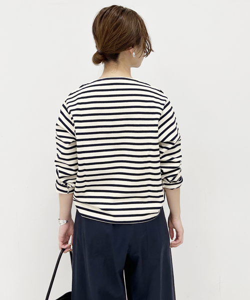 ORCIVAL(オーシバル)の「ORCIVAL/オーシバル クルーネックプルオーバー #B259(Tシャツ/カットソー・レディース・サックスブルー/レッド/ネイビー・FREE)」の9枚目の写真