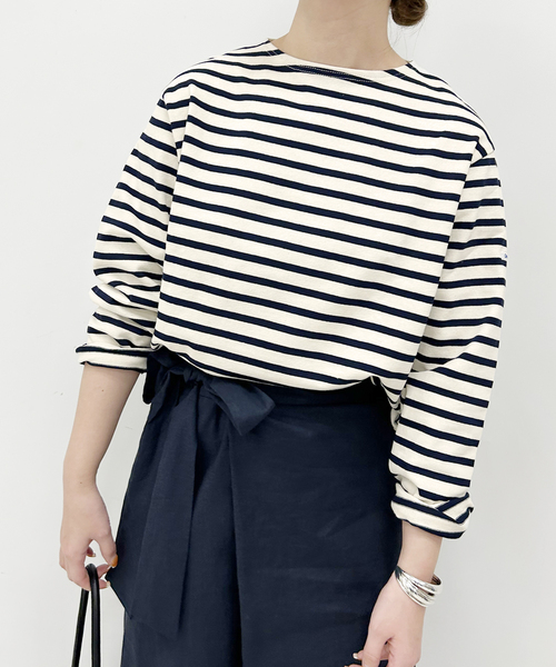 ORCIVAL(オーシバル)の「ORCIVAL/オーシバル クルーネックプルオーバー #B259(Tシャツ/カットソー・レディース・サックスブルー/レッド/ネイビー・FREE)」の11枚目の写真