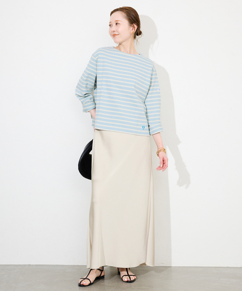 ORCIVAL(オーシバル)の「ORCIVAL/オーシバル クルーネックプルオーバー #B259(Tシャツ/カットソー・レディース・サックスブルー/レッド/ネイビー・FREE)」の12枚目の写真