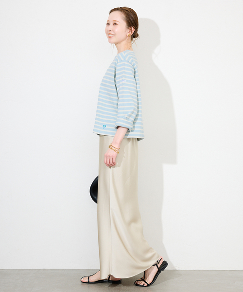 ORCIVAL(オーシバル)の「ORCIVAL/オーシバル クルーネックプルオーバー #B259(Tシャツ/カットソー・レディース・サックスブルー/レッド/ネイビー・FREE)」の14枚目の写真