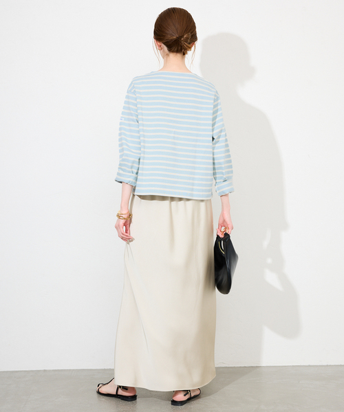 ORCIVAL(オーシバル)の「ORCIVAL/オーシバル クルーネックプルオーバー #B259(Tシャツ/カットソー・レディース・サックスブルー/レッド/ネイビー・FREE)」の15枚目の写真